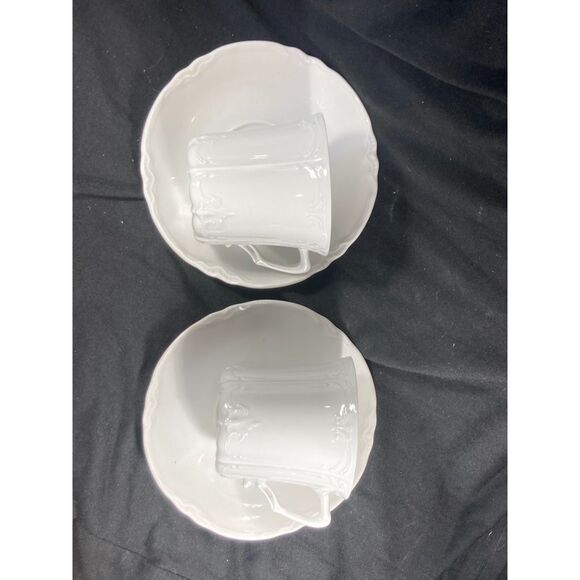 Tischenreuther Hirschenreuth Baronesse 6 Cup & Saucers MINT bone china Germany - Picture 3 of 7